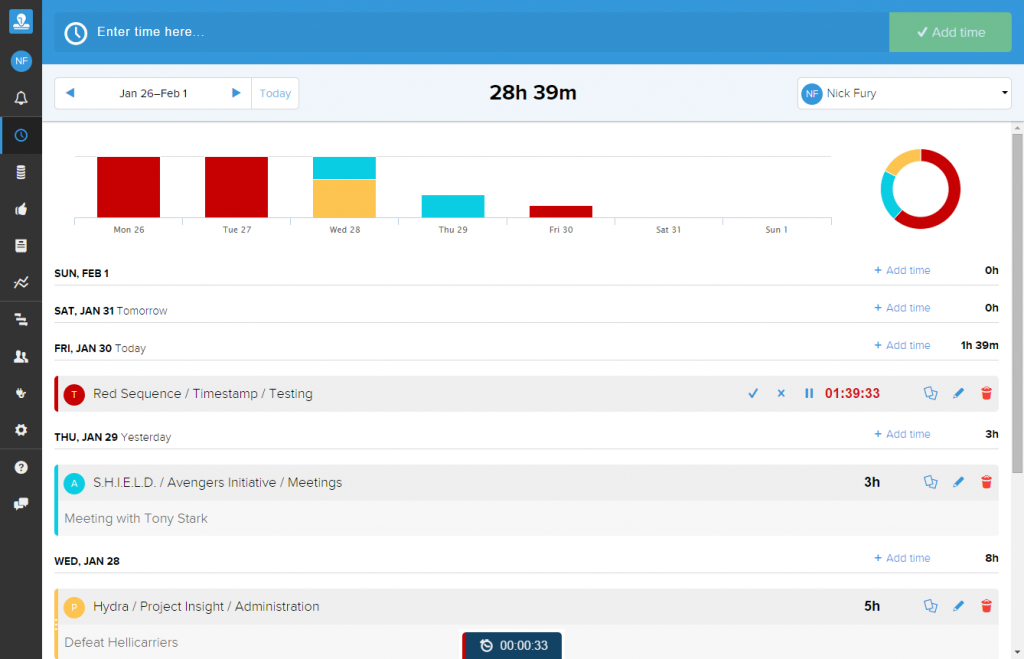 Timesheet improvements